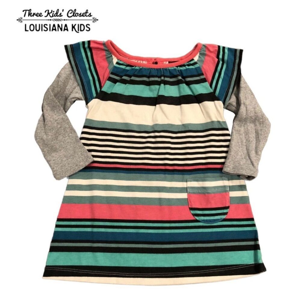 Tea Collection 12-18m Layered Striped Dress